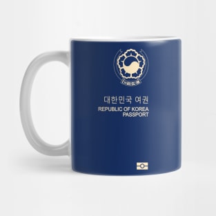 South Korea passport Mug